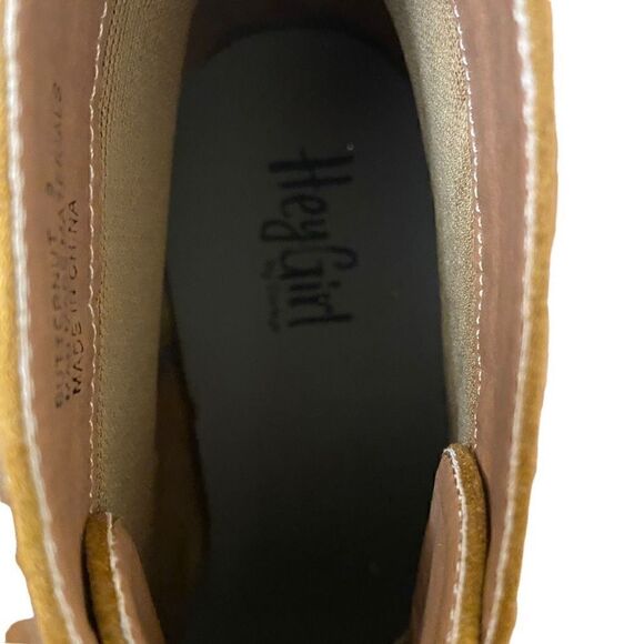 Hey Girl by Corkys Totes Chukka Boots Faux Suede Brown + Leopard Laces Size 9 - Picture 5 of 8